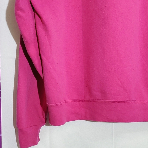 Jerzees NuBlend Pink "Love 01 Another" Long Sleeve Hoodie - Size XLarge - Picture 10 of 12